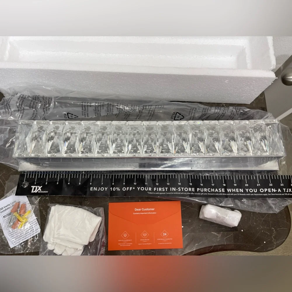 New! Unused! Crystal Dimmable Bathroom Vanity Lighting Fixtures 7500 Modern LED